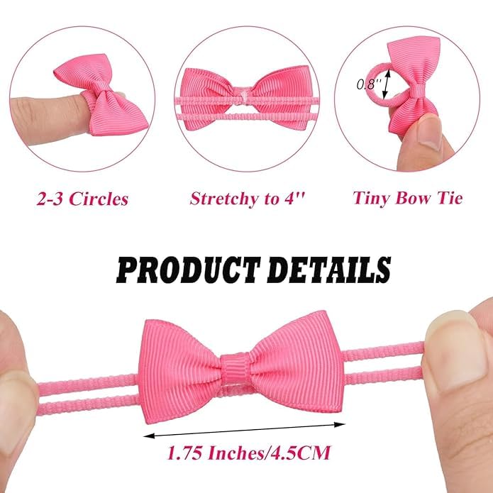 10pieces cute Ribbon elastic bow ties for babies and kids,girls