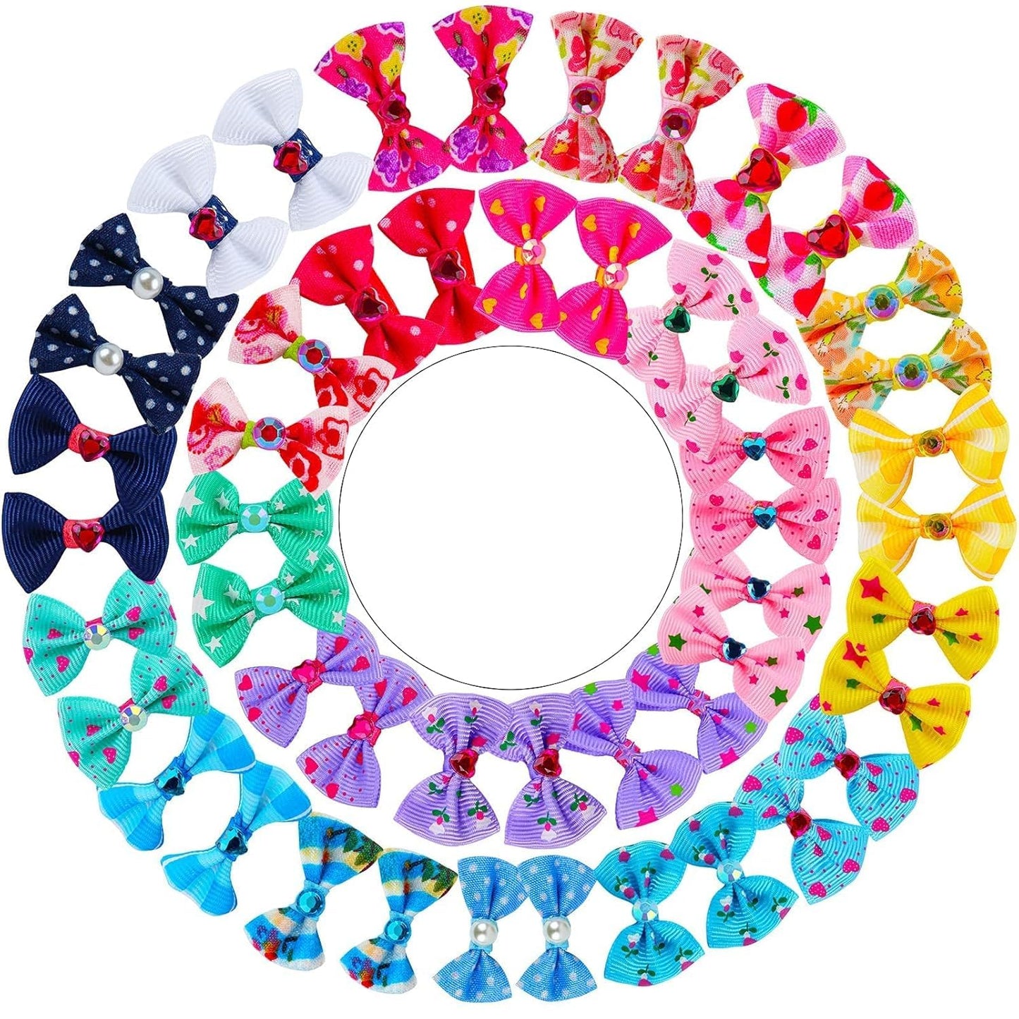 10pcs printed bow band for babies kids and girls