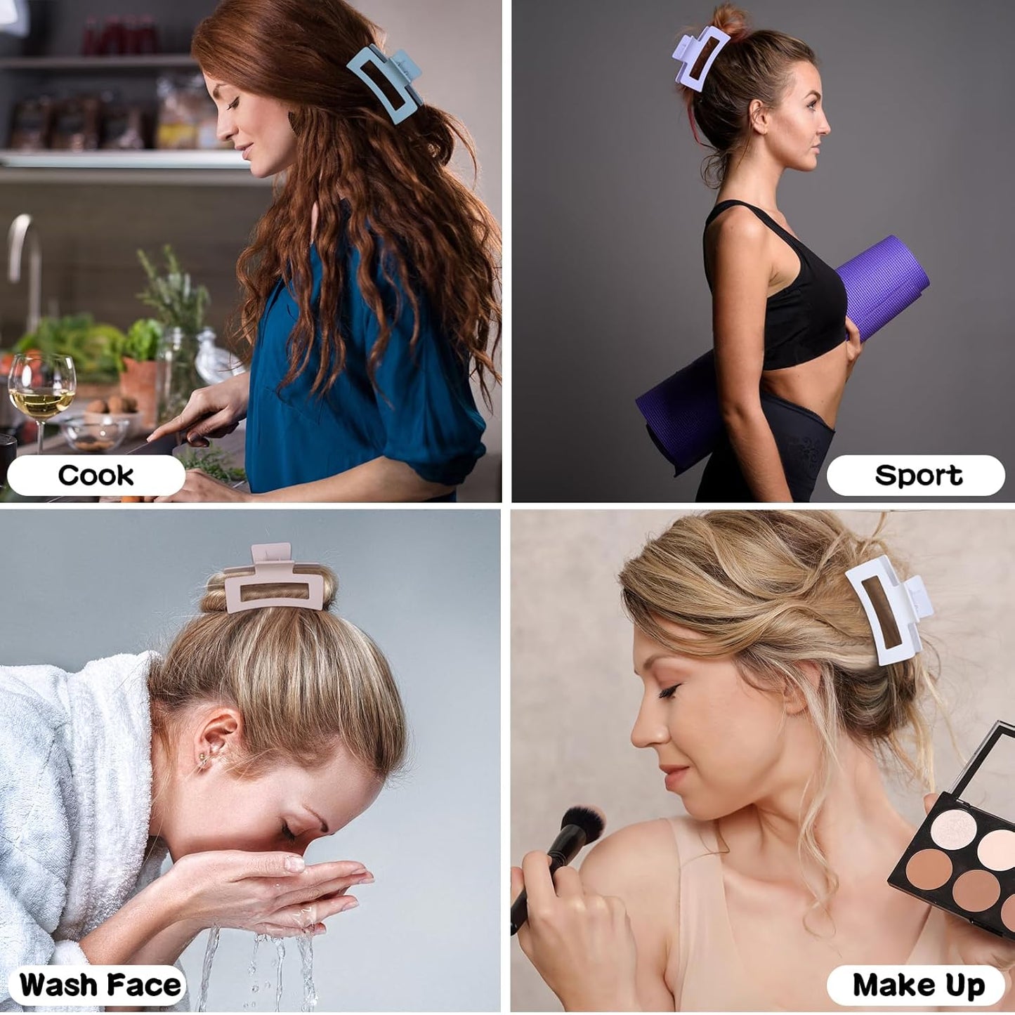 1 pcs Medium size hair clutch for girls womens