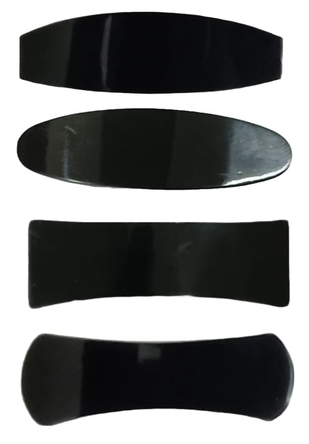 4 pcs Black Big size center clips || french hairbarrete for ladies