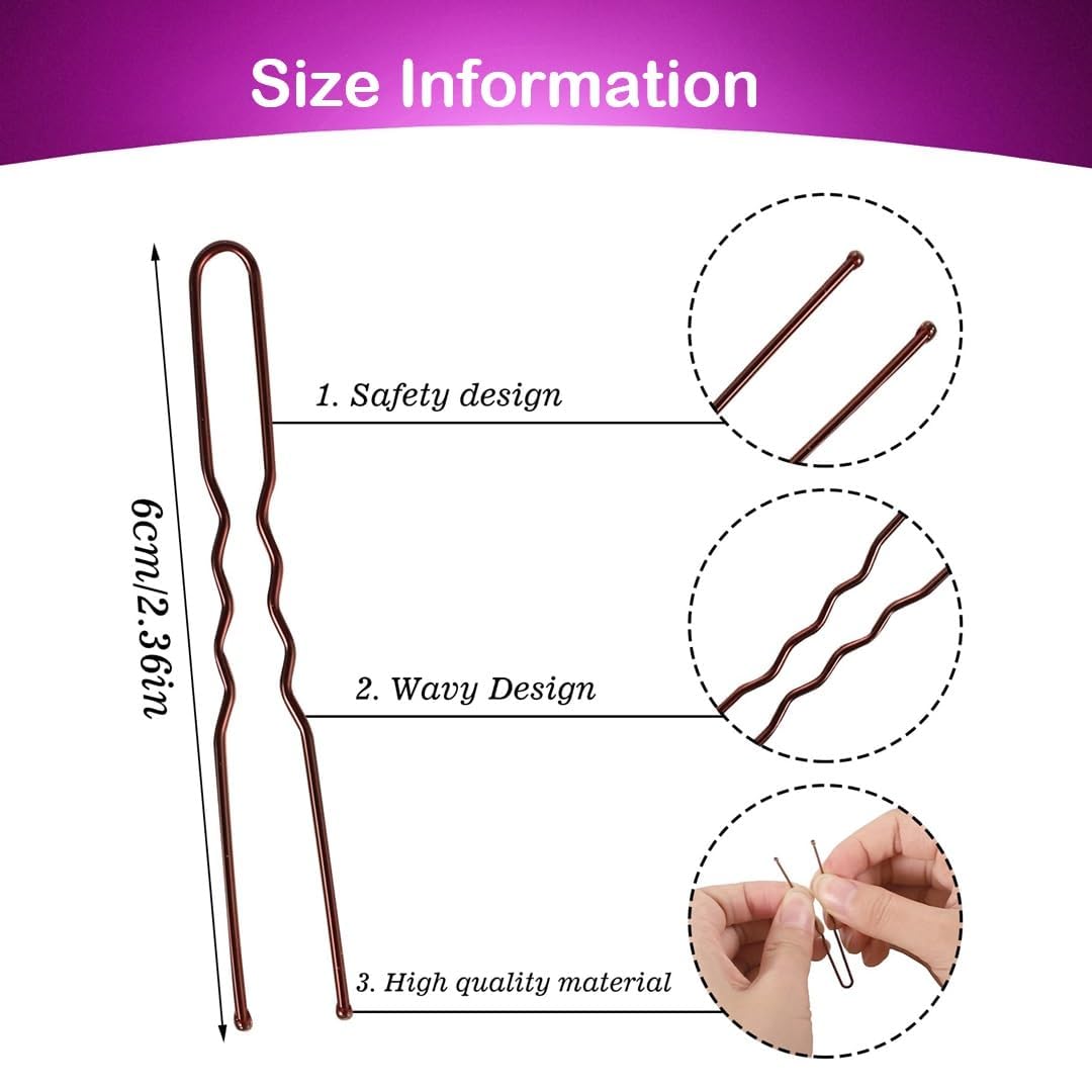 50pcs U pin medium -Jp brand for ladies (6cm)