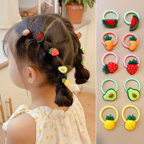 20pcs Cute Colorful Hair Ties for Babies and Girls