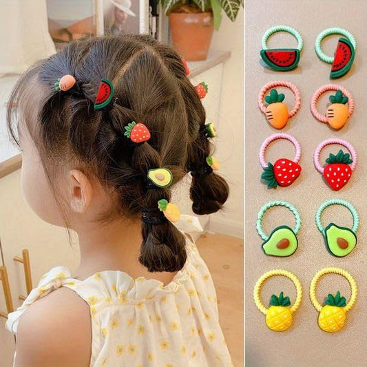 20pcs Cute Colorful Hair Ties for Babies and Girls