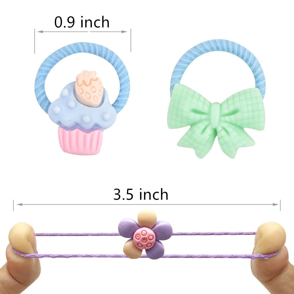 20pcs Cute Colorful Hair Ties for Babies and Girls
