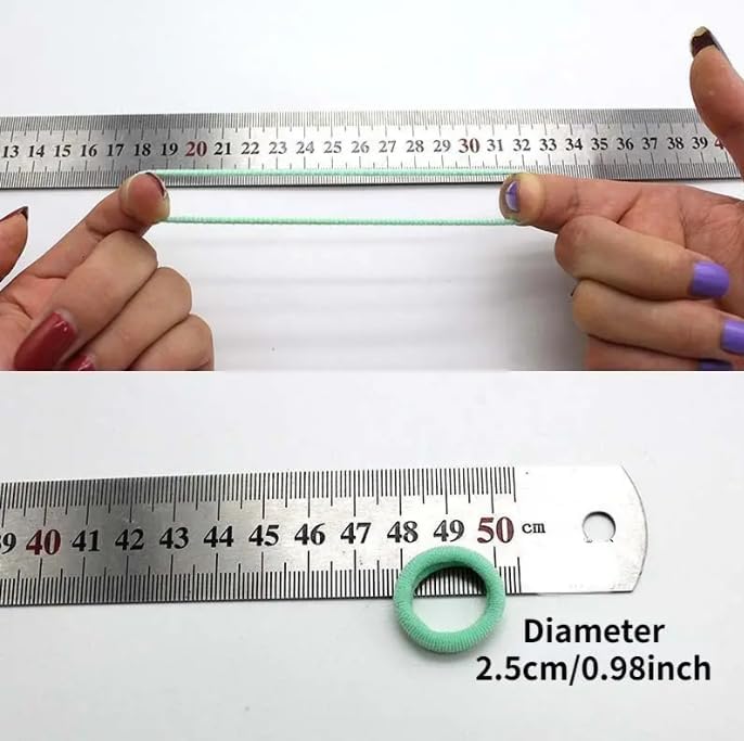 100 Pcs Black Baby Hair Ties for kids girl and babies