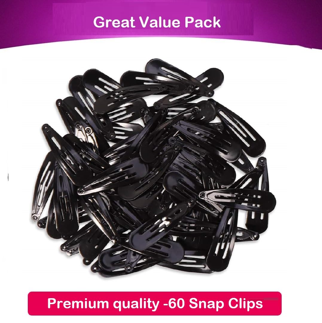 24pcs Glossy medium size tictac clips-6cm for ladies and women