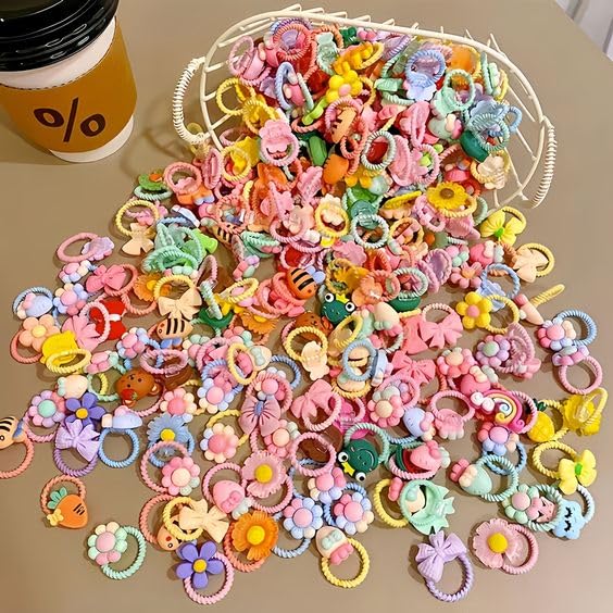 20pcs Cute Colorful Hair Ties for Babies and Girls