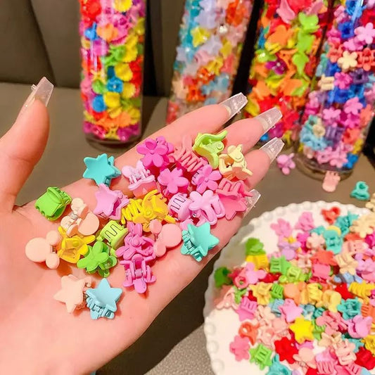 100 pcs mixed design mini claw clips for kids ,babies and girls