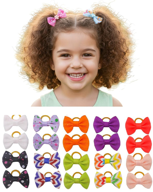 10pcs printed bow band for babies kids and girls