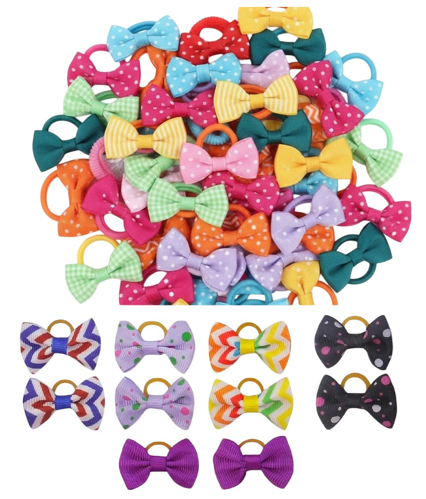 10pcs printed bow band for babies kids and girls