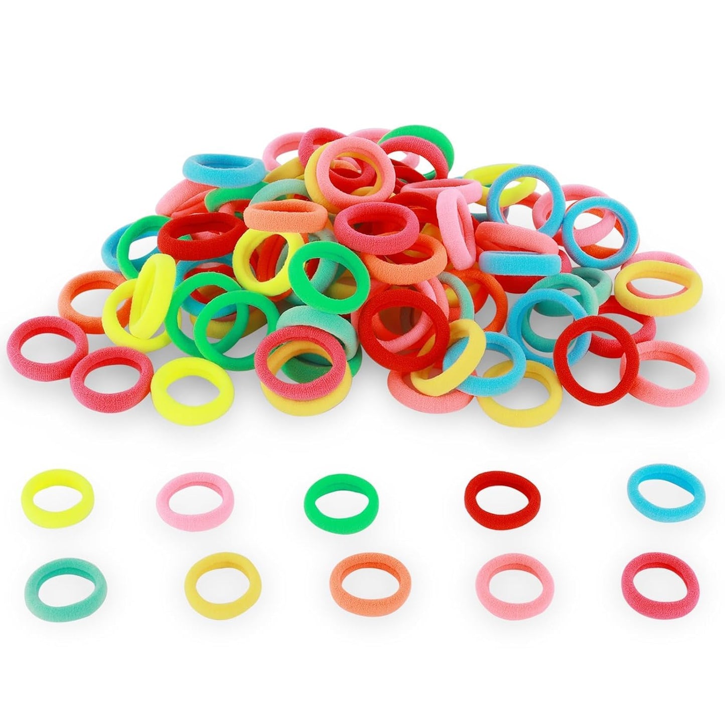 100 Pcs Toddler Hair Ties for babies,Kids and girls